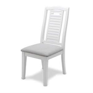 Pemberly Row Contemporary Dining Chair Shutter Grey Fabric (Set of 2)