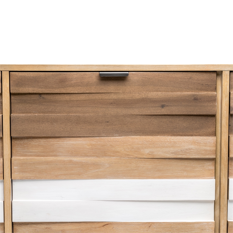 Pemberly Row 3-Door Credenza TV Stand Entertainment Unit Hallway Dresser