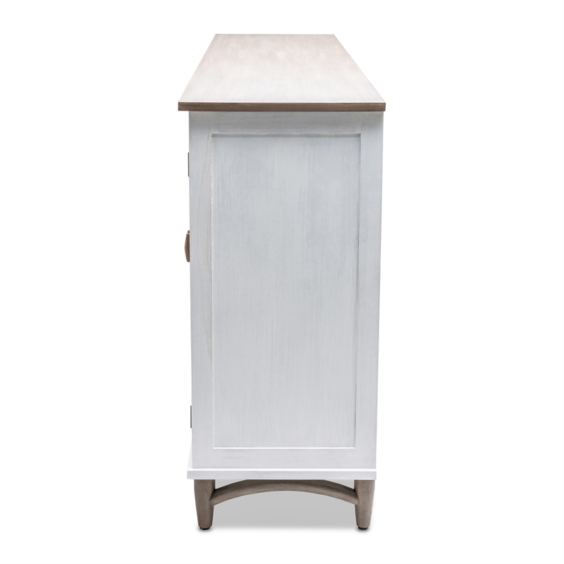 Pemberly Row 4-Door Credenzaa TV Stand Entertainment Unit Hallway Dresser