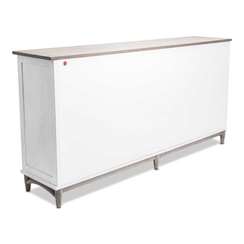 Pemberly Row 4-Door Credenzaa TV Stand Entertainment Unit Hallway Dresser