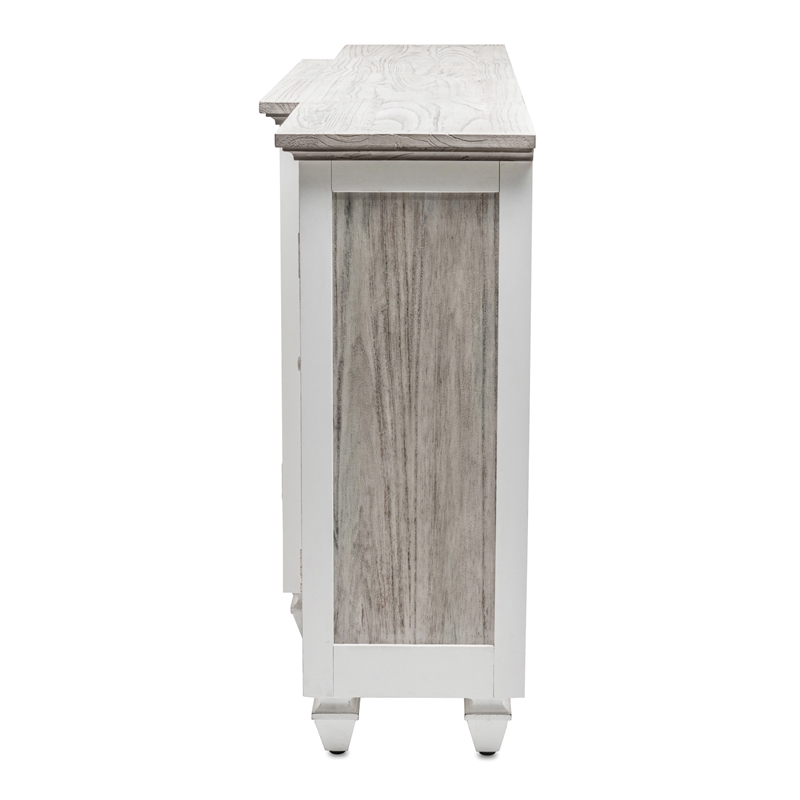 Pemberly Row 4-Door Credenza TV Stand Entertainment Unit Hallway Dresser