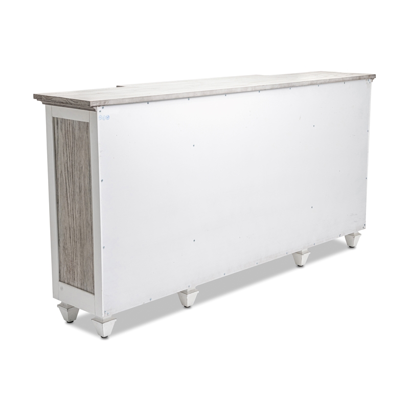 Pemberly Row 4-Door Credenza TV Stand Entertainment Unit Hallway Dresser