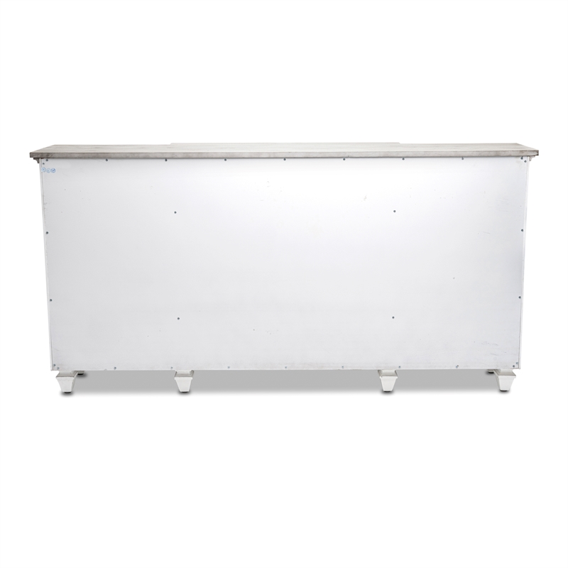 Pemberly Row 4-Door Credenza TV Stand Entertainment Unit Hallway Dresser