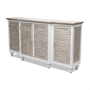 Pemberly Row 4-Door Credenza TV Stand Entertainment Unit Hallway Dresser