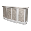Pemberly Row 4-Door Credenza TV Stand Entertainment Unit Hallway Dresser