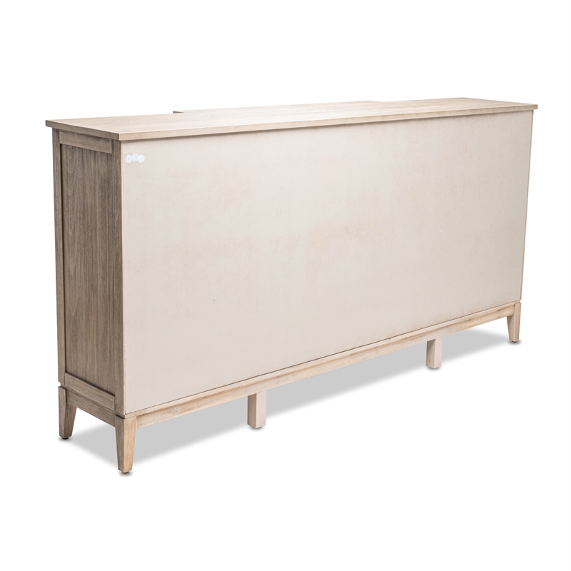 Pemberly Row 4-Door Credenzaa TV Stand Entertainment Unit Hallway Dresser