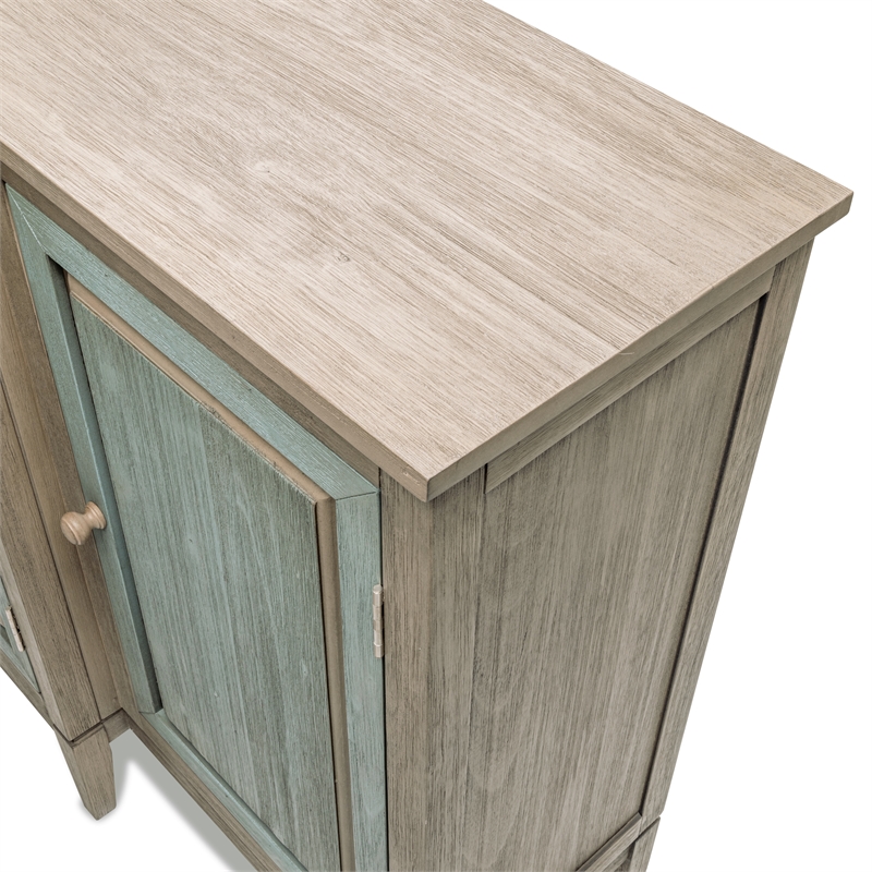 Pemberly Row 4-Door Credenzaa TV Stand Entertainment Unit Hallway Dresser
