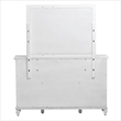 Pemberly Row Rectangle Modern Coastal Wood Mirror in White Finish