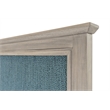 Pemberly Row Contemporary Twin Woven Headboard Ocean Blue & Aged Ivory