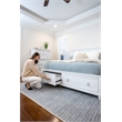 Pemberly Row Queen Bed with Storage in White & Soft Grey Glaze