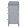 Pemberly Row Contemporary Wood 6-Drawer Dresser in Grey White