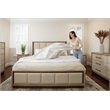 Pemberly Row Contemporary King Bed in Muted Earth Tones & Clay