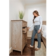 Pemberly Row Contemporary 5-Drawer Chest in Glazed Driftwood
