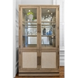 Pemberly Row Bunching Curio with LED in Muted Earth Tones & Clay