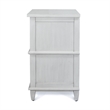 Pemberly Row Contemporary 2-Drawer Nightstand in White/Soft Grey Glaze