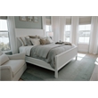 Pemberly Row Contemporary Solid Wood Queen Bed in White Finish