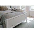 Pemberly Row Contemporary Solid Wood Queen Bed in White Finish