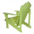 Pemberly Row Traditional Cedar Wood Patio Porch Adirondack Chair in Green