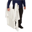 Pemberly Row Traditional Cedar Wood Folding Adirondack Chair in White