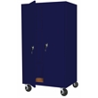 Pemberly Row Modern Industrial Office Mobile Storage Cabinet in Navy