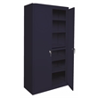 Pemberly Row Modern Industrial Office Adjustable Storage Cabinet in Navy