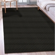 Pemberly Row Transitional Geometric 7'9 x 11' Polypropylene Area Rug in Black