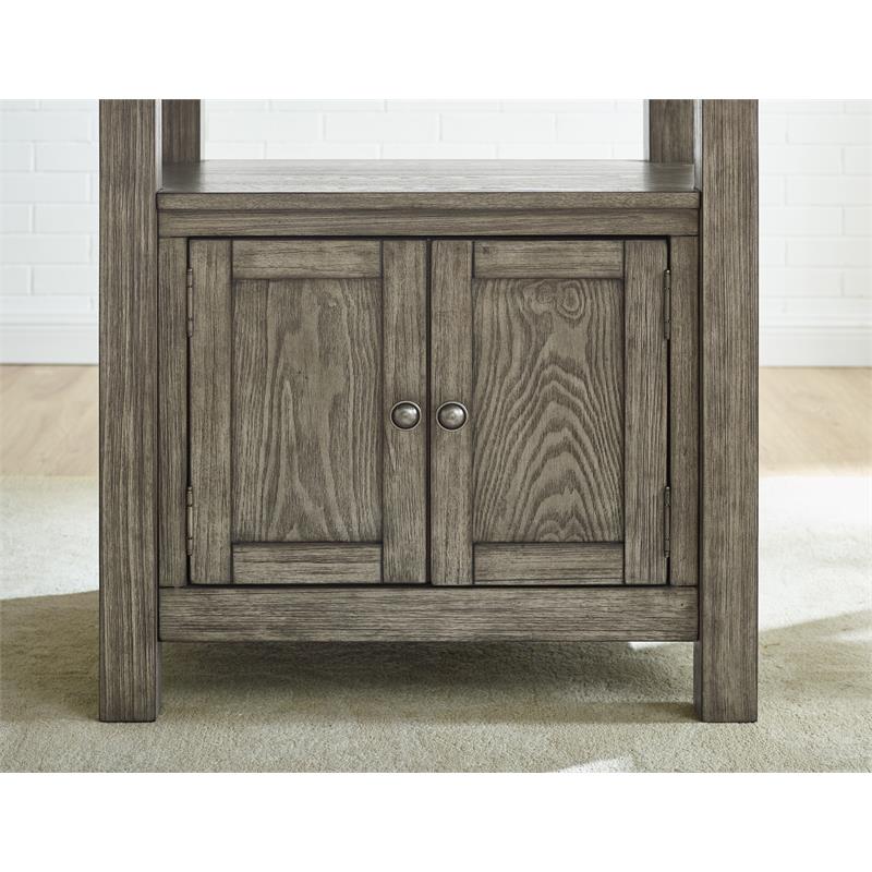 Pemberly Row White Marble and Driftwood Counter Height Dining Table