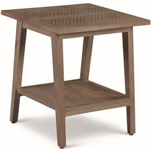 Pemberly Row Modern Mid-Century Natural Wood Square End Table