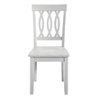 Pemberly Row Farmhouse White Wood 5-Piece Drop-Leaf Dining Set