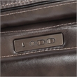 Pemberly Row Transitional Brown Faux Leather Dual Power Recliner