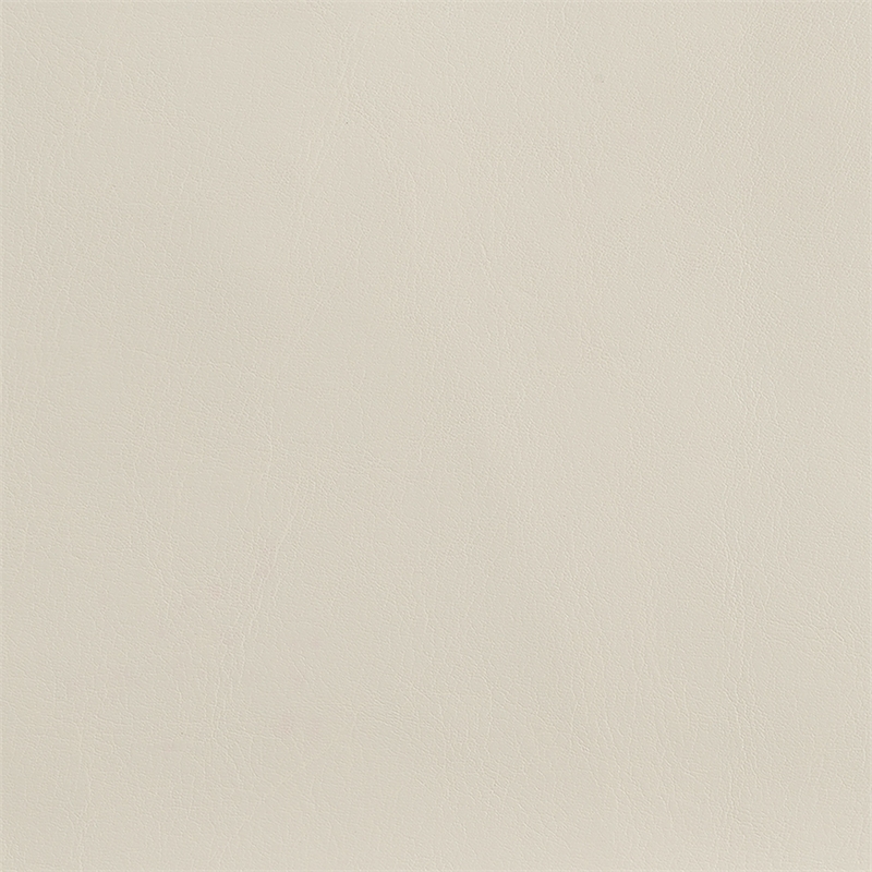 Pemberly Row Transitional Cream Faux Leather Upholstered Queen Headboard