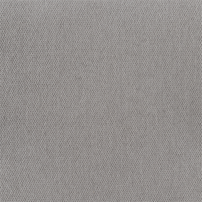 Pemberly Row Gray Microfiber Upholstered Diamond Tufted Queen Headboard