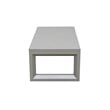 Pemberly Row Modern Coastal Gray Aluminum Patio Cocktail Table