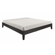 Pemberly Row Modern / Contemporary King Black Wood Platform Bed