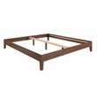 Pemberly Row Modern / Contemporary King Natural Wood Platform Bed