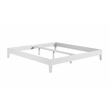 Pemberly Row Modern / Contemporary King White Wood Platform Bed