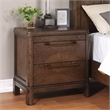 Pemberly Row Contemporary Walnut Brown Wood 2-drawer Nightstand
