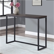 Pemberly Row Contemporary Walnut and Black Metal Counter Bar Set