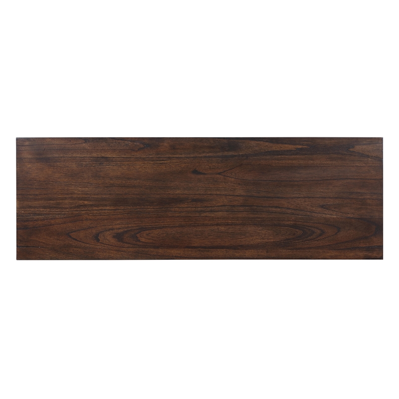 Pemberly Row Contemporary Walnut and Black Metal Counter Bar Set