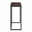 Pemberly Row Contemporary Walnut and Black Metal Counter Bar Set