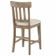Pemberly Row Polyester Upholstered Counter Chair in Brown (Set of 2)