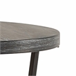 Pemberly Row Iron Farmhouse / Country Eclectic End Table in Gray