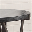 Pemberly Row Iron Farmhouse / Country Eclectic End Table in Gray