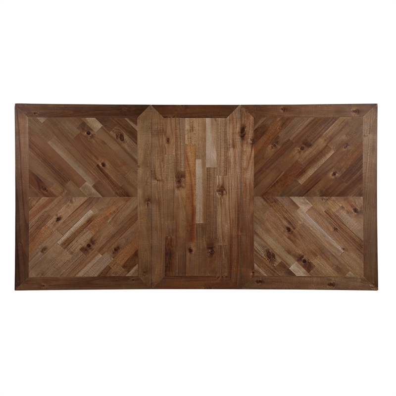 Pemberly Row Contemporary Engineered Wood Counter Table in Black