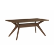 Pemberly Row Transitional Engineered Wood Dining Table in Brown