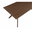 Pemberly Row Transitional Engineered Wood Dining Table in Brown
