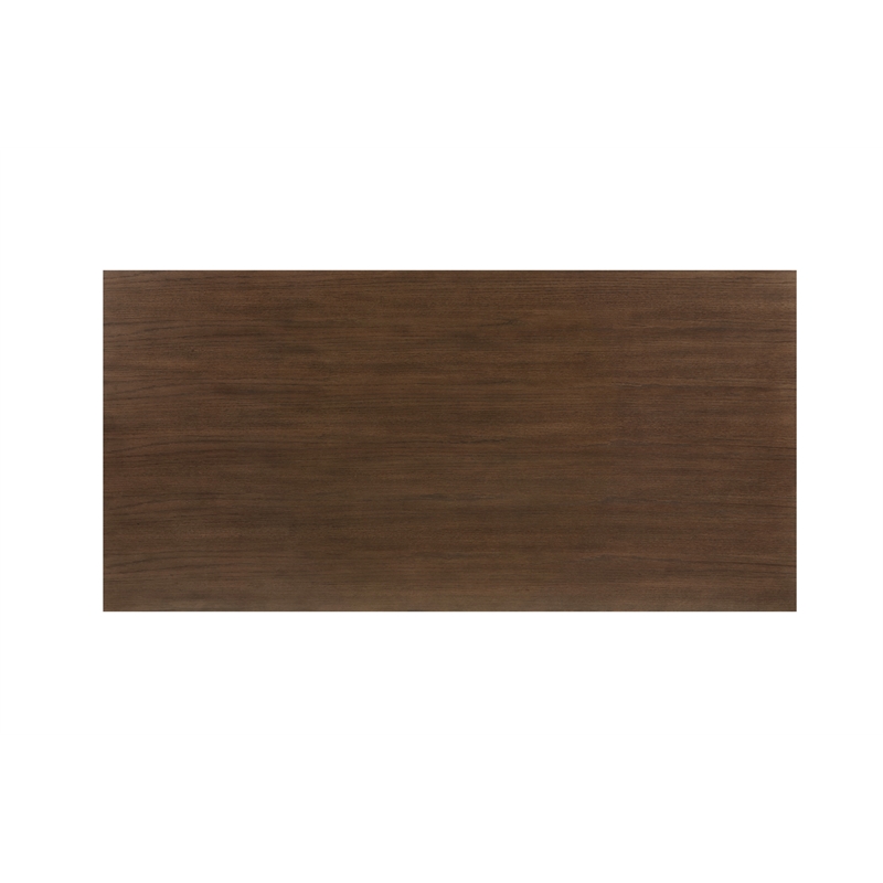 Pemberly Row Transitional Engineered Wood Dining Table in Brown