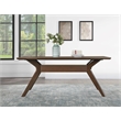 Pemberly Row Transitional Engineered Wood Dining Table in Brown