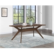 Pemberly Row Transitional Engineered Wood Dining Table in Brown