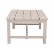 Pemberly Row Transitional Powder-Coated Aluminum Coffee Table in White